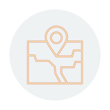 pin konumu konum ikon vektör illüstrasyon tasarımı