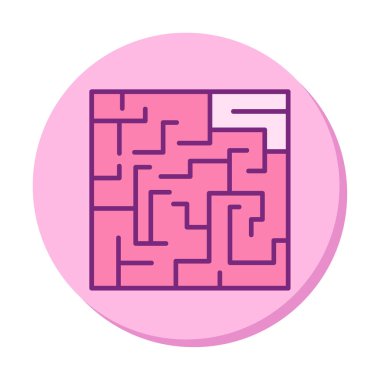 Labirent için labirent oyunu, çözüm. vektör