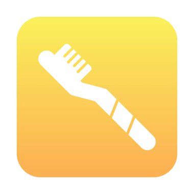 Diş fırçası simgesi vektör illüstrasyon tasarımı 