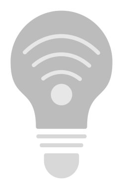 Ampul Ağı simgesi basit bir çizim. Akıllı Ampul                                                     
