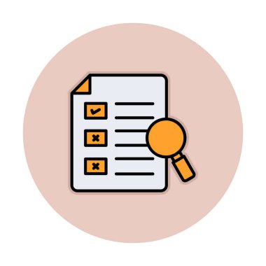 Büyütücü cam çizgi simgesi, arama konsepti