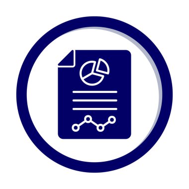 Analiz web simgesi vektör illüstrasyonu    