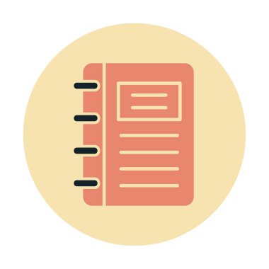 Not defteri web simge vektör çizim