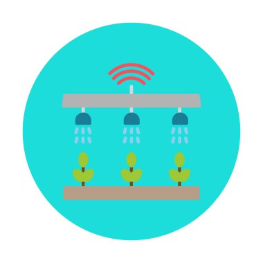 Akıllı Çiftlik. Web simgesi basit illüstrasyon 