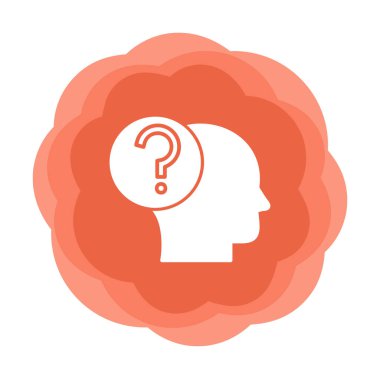 İnsan başlı soru işareti, satır biçimi simgesi 