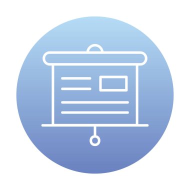 Sunu kurulu simge vektör çizim