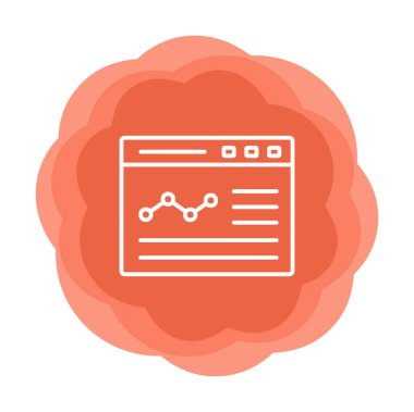 izole edilmiş grafik vektörlü iş web sitesi simgesi 