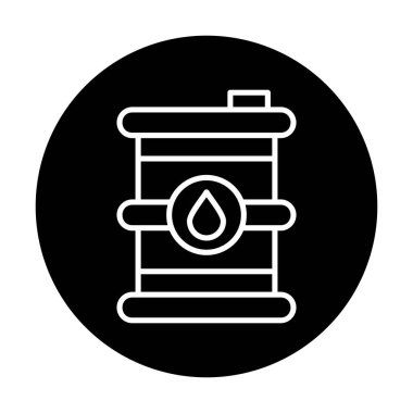 Petrol varil web simgesi, vektör çizim