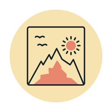 fotoğraf simgesi vektör illüstrasyonu