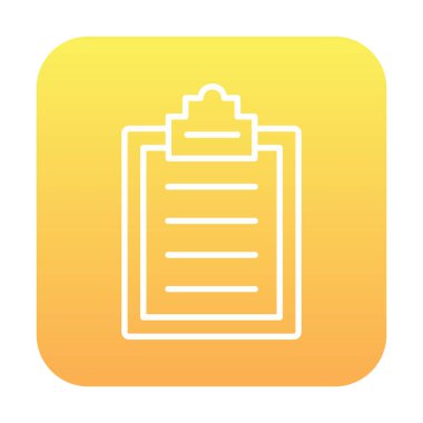 Basit düz pano simgesi vektör illüstrasyon tasarımı