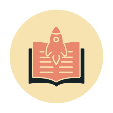 Bilim Kurgu kitabı vektör simgesi                       