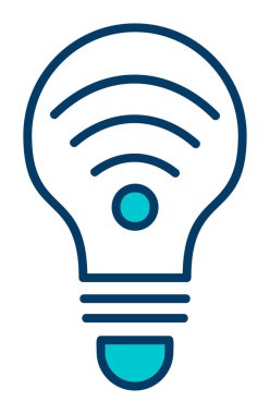 Ampul Ağı simgesi basit bir çizim. Akıllı Ampul                                                     