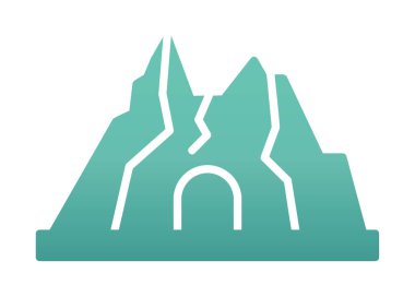 Simge dağındaki baston, vektör 