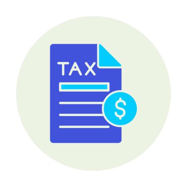 Vergi Ödeme simgesinin vektör çizimi