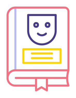 Çizgi Roman simgesi, vektör illüstrasyonu  