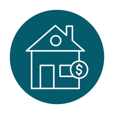 Emlak simgesi vektör illüstrasyon grafik şablonu 