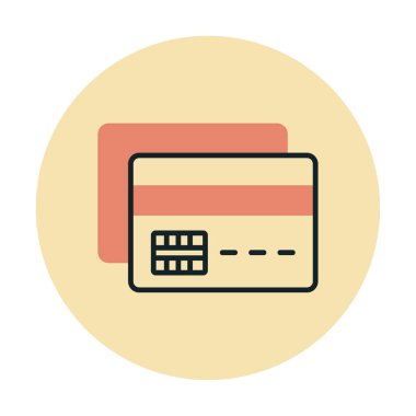 Basit bir web kartı vektör simgesi 