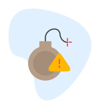 Uyarı işareti simgesinin vektör illüstrasyonu 