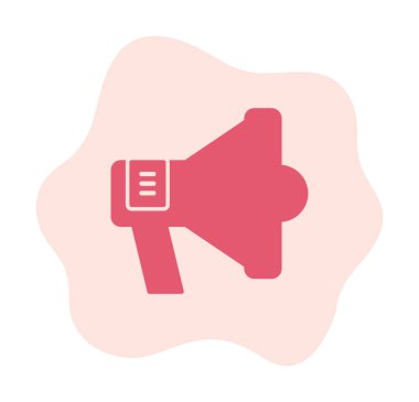 megafon simgesi vektörü web ve mobil tasarımınız için beyaz arkaplanda izole edilmiş, megafon logosu konsepti 