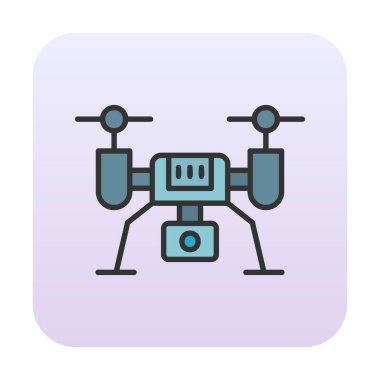 İHA simgesi, vektör illüstrasyonu  