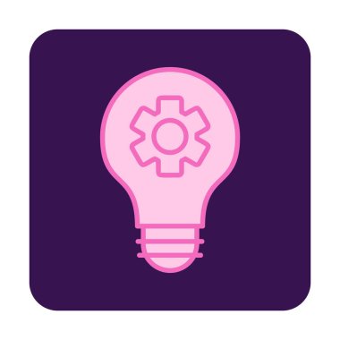 Simgesinin içinde vites bulunan basit bir ampul