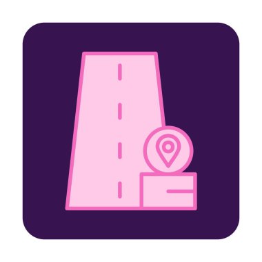 konum pin simgesi, vektör illüstrasyonu basit tasarım