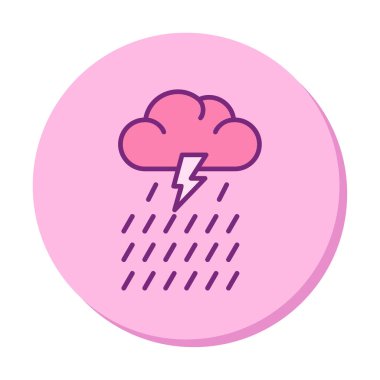 yağmur simgesi, vektör illüstrasyonu  