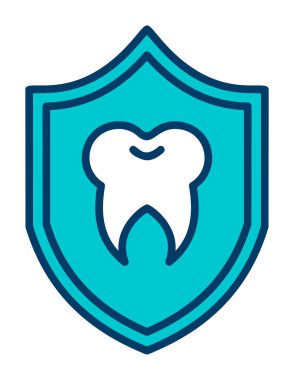 Diş bakımı ikonu. beyaz üzerinde izole edilmiş diş bakımı ikonu rengi