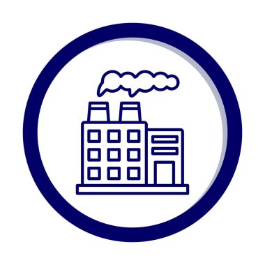 Factory icon, vector illustration simple design