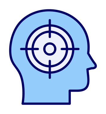 hedef simge, vektör illüstrasyonu basit tasarım