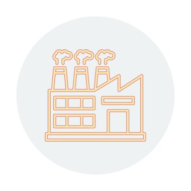 Factory icon, vector illustration simple design