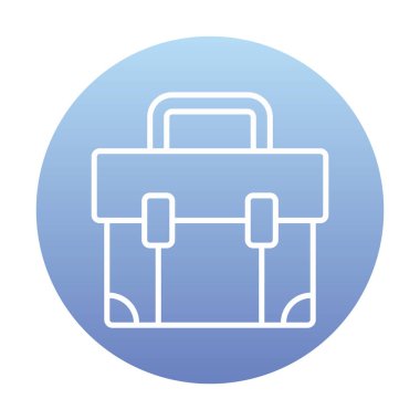 bavul ikonu vektör illüstrasyonu 