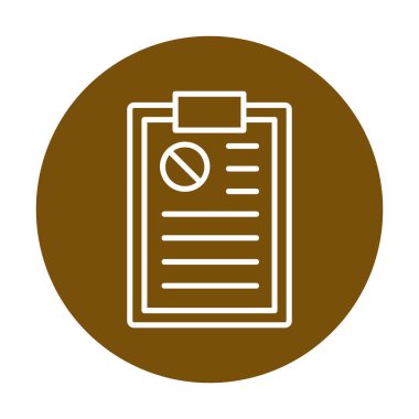 Basit Dilekçe simgesi, vektör illüstrasyonu