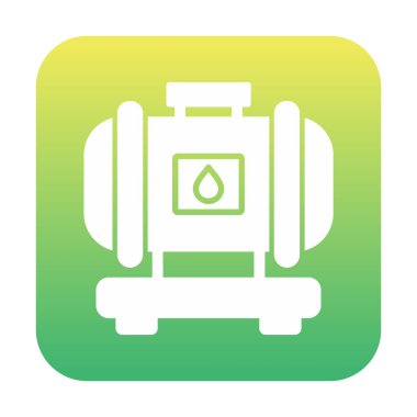 Fabrika tankı simgesi, vektör illüstrasyonu