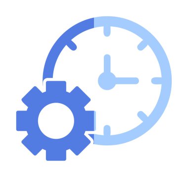 Zaman Yöneticisi web simgesi vektör illüstrasyonu