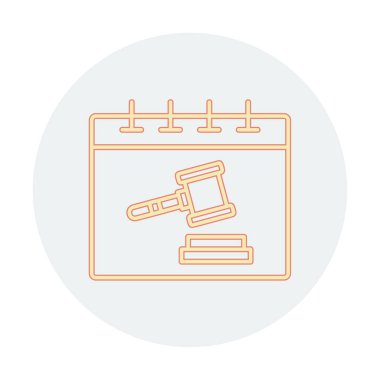 Düz simge teklif et, vektör illüstrasyonu