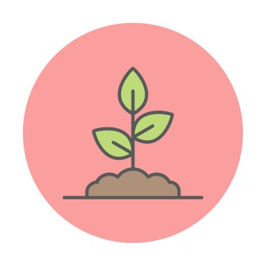 filizlenme simgesi, vektör illüstrasyonu  