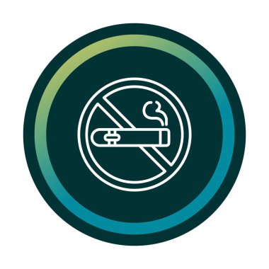 Yasak puro sigara içmek yasak ikon vektör resimleme tasarımı yasak 
