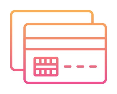 Basit bir web kartı vektör simgesi 