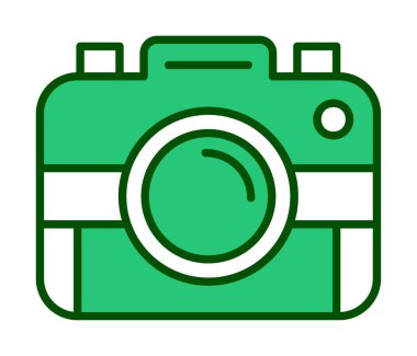 fotoğraf makinesi simgesi, vektör illüstrasyonu 