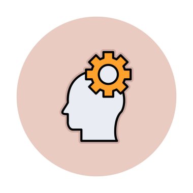 Yaratıcı süreç simgesi, vektör illüstrasyonu                       