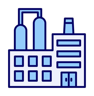 Factory icon, vector illustration simple design