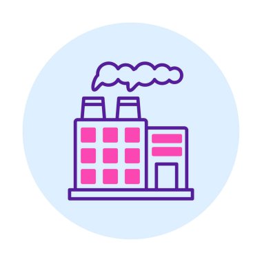 Factory icon, vector illustration simple design