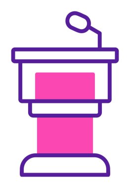 Podyum simgesinin vektör illüstrasyonu 