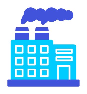 Factory icon, vector illustration simple design