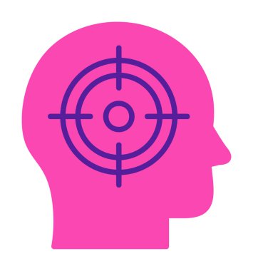 hedef simge, vektör illüstrasyonu basit tasarım