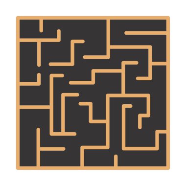 Labirent için labirent oyunu, çözüm. vektör