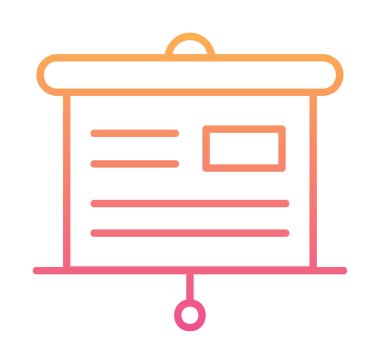 Sunu kurulu simge vektör çizim