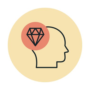 Elmas simgesi, vektör illüstrasyonu basit tasarım