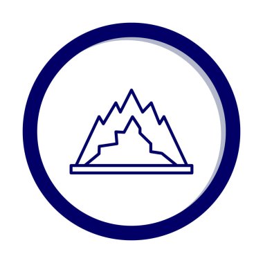 dağ ikonu vektör illüstrasyonu 